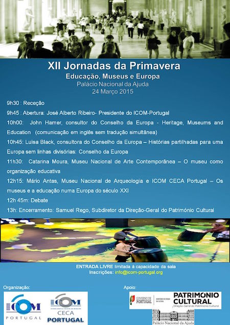 XII Jornadas de Primavera do ICOM Portugal (2015) - Educao, Museus e Europa